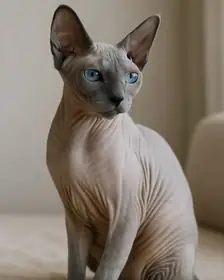 A sphynx cat, the photo